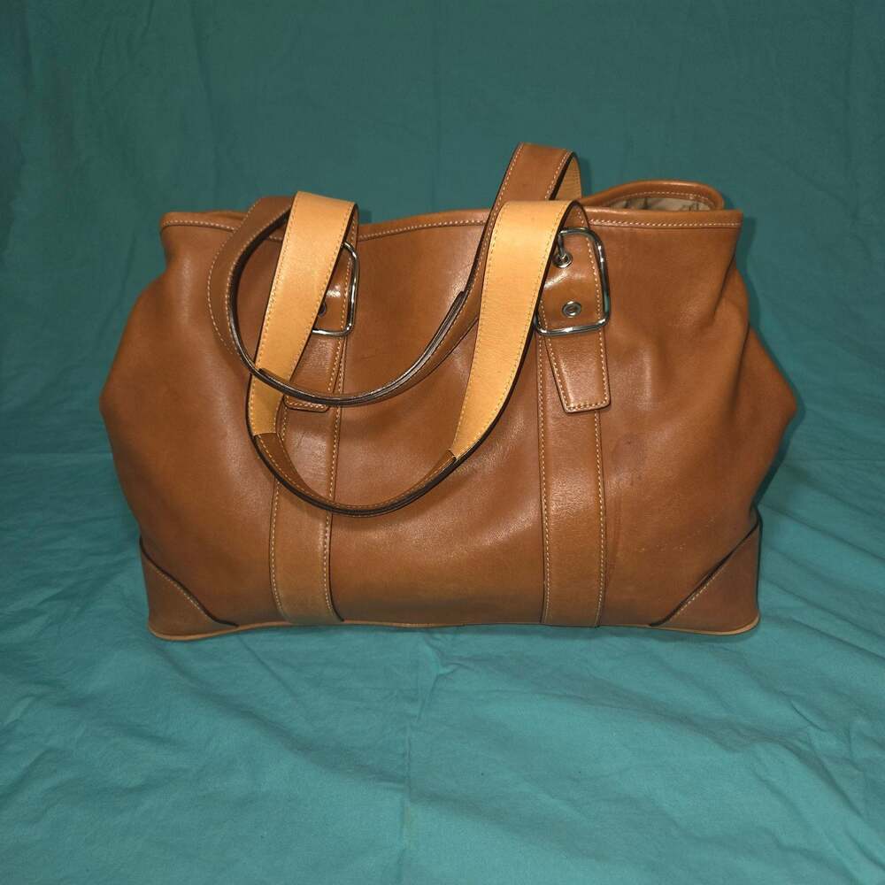 Coach Soho Legacy Brown Leather Buckle Shoulder Bag